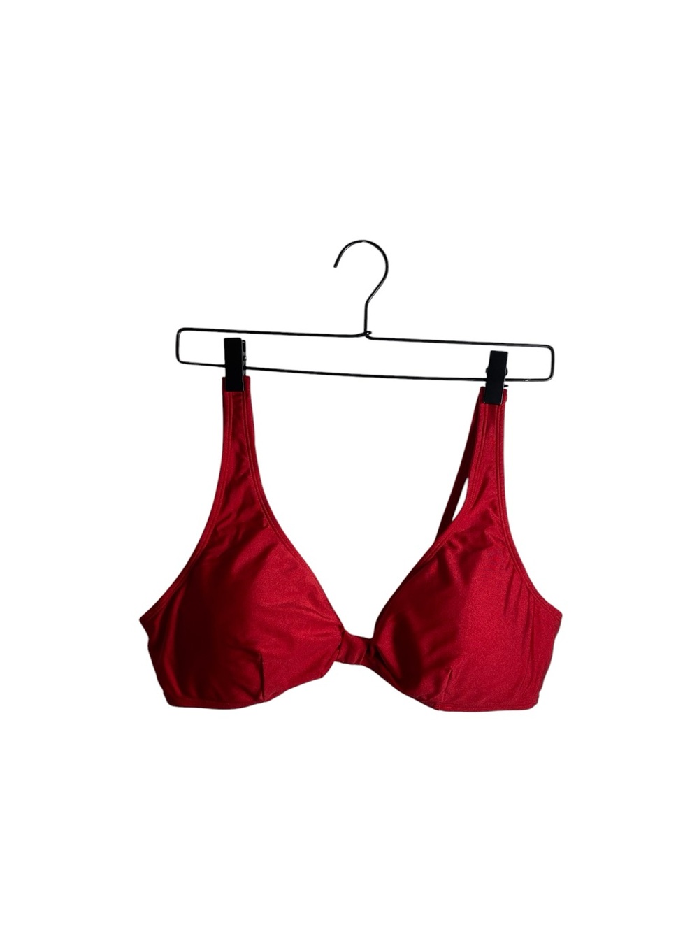 Twist Front Plunge Bikini Top Supportive Bralette Swim